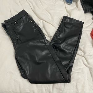 H& M leather pants